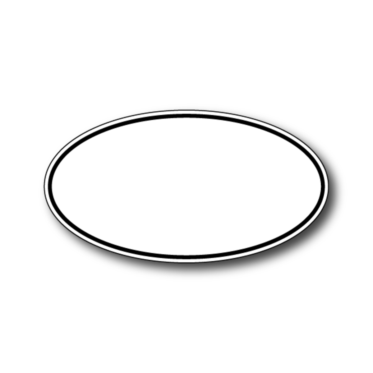 oval sticker